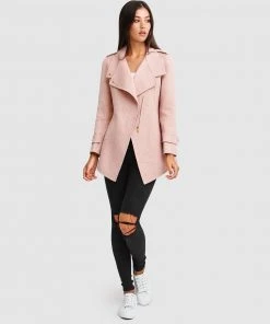 Belle & Bloom Bad Girl Wool Blend Moto Coat Blush -Deals The Style Setters Store http3A2F2Fstatic.theiconic.com .au2Fp2Fbelle bloom 5738 2931011 4