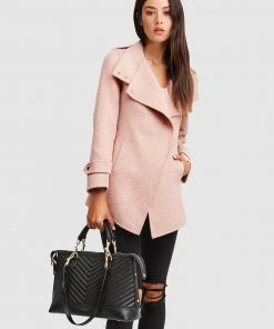 Belle & Bloom Bad Girl Wool Blend Moto Coat Blush -Deals The Style Setters Store http3A2F2Fstatic.theiconic.com .au2Fp2Fbelle bloom 5743 2931011 5