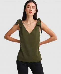 Belle & Bloom Feel For You V-Neck Top Military -Deals The Style Setters Store http3A2F2Fstatic.theiconic.com .au2Fp2Fbelle bloom 6237 1951711 5