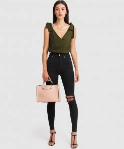 Belle & Bloom Feel For You V-Neck Top Military -Deals The Style Setters Store http3A2F2Fstatic.theiconic.com .au2Fp2Fbelle bloom 6239 1951711 6