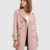Belle & Bloom Liberty Sherpa Collar Wool Blend Coat Blush