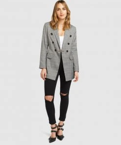 Belle & Bloom Too Cool For Work Plaid Blazer Charcoal -Deals The Style Setters Store http3A2F2Fstatic.theiconic.com .au2Fp2Fbelle bloom 6768 6380931 4