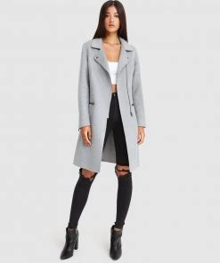 Belle & Bloom Last Chance Wool Blend Moto Coat Grey Marl -Deals The Style Setters Store http3A2F2Fstatic.theiconic.com .au2Fp2Fbelle bloom 6924 2417821 4