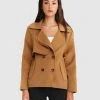 Belle & Bloom I'm Yours Wool Blend Peacoat Camel