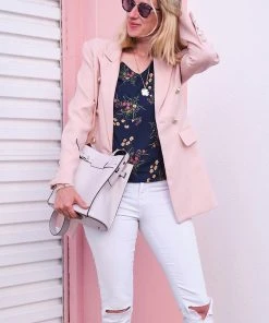 Belle & Bloom Princess Polina Textured Weave Blazer Blush -Deals The Style Setters Store http3A2F2Fstatic.theiconic.com .au2Fp2Fbelle bloom 7208 9252911 3