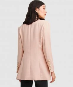 Belle & Bloom Princess Polina Textured Weave Blazer Blush -Deals The Style Setters Store http3A2F2Fstatic.theiconic.com .au2Fp2Fbelle bloom 7210 9252911 4