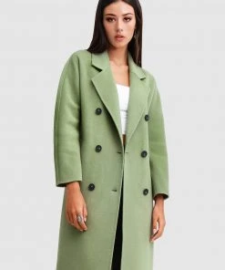 Belle & Bloom Boss Girl Double-Breasted Wool Coat Kiwi -Deals The Style Setters Store http3A2F2Fstatic.theiconic.com .au2Fp2Fbelle bloom 7455 3677801 4