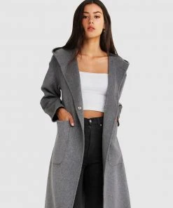 Belle & Bloom Walk This Way Wool Blend Hooded Coat Dark Grey -Deals The Style Setters Store http3A2F2Fstatic.theiconic.com .au2Fp2Fbelle bloom 7456 3714111 4
