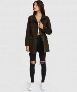 Belle & Bloom Heartbreaker Wool Blend Utility Coat Military -Deals The Style Setters Store http3A2F2Fstatic.theiconic.com .au2Fp2Fbelle bloom 8076 2786621 4