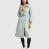 Belle & Bloom Shore To Shore Belted Wool Coat Mint