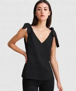 Belle & Bloom Feel For You V-Neck Top Black -Deals The Style Setters Store http3A2F2Fstatic.theiconic.com .au2Fp2Fbelle bloom 8489 4302411 5