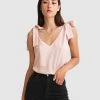 Belle & Bloom Feel For You V-Neck Top Blush