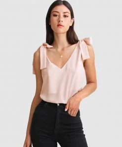 Belle & Bloom Feel For You V-Neck Top Blush
