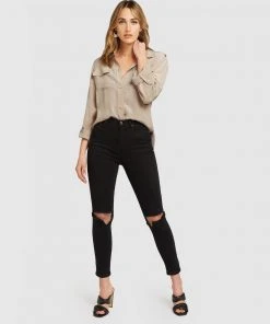 Belle & Bloom Eclipse Rolled Sleeve Blouse Sand -Deals The Style Setters Store http3A2F2Fstatic.theiconic.com .au2Fp2Fbelle bloom 8789 8480931 4
