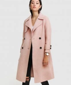 Belle & Bloom Endless Attention Wool Coat Blush Herringbone -Deals The Style Setters Store http3A2F2Fstatic.theiconic.com .au2Fp2Fbelle bloom 9312 9374201 4