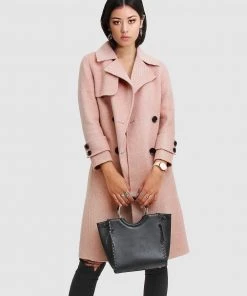 Belle & Bloom Endless Attention Wool Coat Blush Herringbone -Deals The Style Setters Store http3A2F2Fstatic.theiconic.com .au2Fp2Fbelle bloom 9314 9374201 5