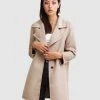 Belle & Bloom Ex-Boyfriend Wool Blend Oversized Coat Sand