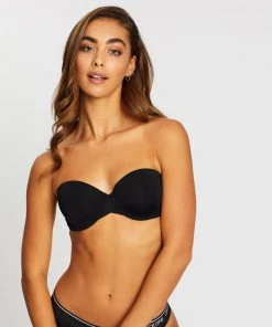 Calvin Klein Strapless Lightly Lined Bra Black