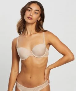 Calvin Klein Flirty Balconette Bra Honey Almond