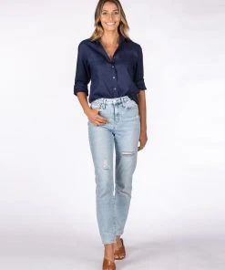 CAMIXA Lete Linen Shirt Navy Blue -Deals The Style Setters Store http3A2F2Fstatic.theiconic.com .au2Fp2Fcamixa 2541 5766031 5
