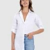 CAMIXA Gaia Long shirt Tunic White