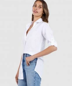 CAMIXA Gaia Long shirt Tunic White -Deals The Style Setters Store http3A2F2Fstatic.theiconic.com .au2Fp2Fcamixa 4434 3766031 7