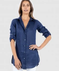 CAMIXA Gaia Long shirt Tunic Navy Blue -Deals The Style Setters Store http3A2F2Fstatic.theiconic.com .au2Fp2Fcamixa 4473 4766031 7