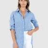 CAMIXA Gaia Long shirt Tunic Blue Melange
