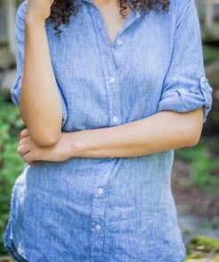 CAMIXA Gaia Long shirt Tunic Blue Melange -Deals The Style Setters Store http3A2F2Fstatic.theiconic.com .au2Fp2Fcamixa 4647 7849031 6