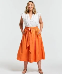 Estelle Maja Skirt Tangerine -Deals The Style Setters Store http3A2F2Fstatic.theiconic.com .au2Fp2Festelle 0695 1432741 4