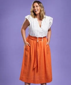 Estelle Maja Skirt Tangerine -Deals The Style Setters Store http3A2F2Fstatic.theiconic.com .au2Fp2Festelle 0702 1432741 7