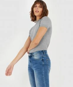 Forcast Catherine Short Sleeve Knit Light Grey -Deals The Style Setters Store http3A2F2Fstatic.theiconic.com .au2Fp2Fforcast 0036 6547321 2