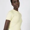 Forcast Catherine Short Sleeve Knit Lemon