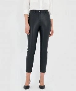 Forcast Luisa Faux Leather Pants Black