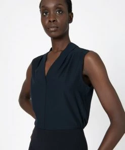Forcast Alivia V-Neck Top Navy -Deals The Style Setters Store http3A2F2Fstatic.theiconic.com .au2Fp2Fforcast 0211 0825421 3