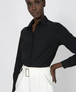 Forcast Morgan Collared Shirt Black