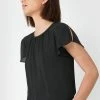 Forcast Karen Key Hole Blouse Black