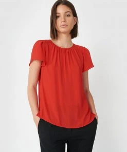 Forcast Karen Key Hole Blouse Red -Deals The Style Setters Store http3A2F2Fstatic.theiconic.com .au2Fp2Fforcast 0272 3229251 3