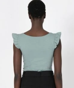 Forcast Erin Ruffle Sleeve Tee Slate -Deals The Style Setters Store http3A2F2Fstatic.theiconic.com .au2Fp2Fforcast 0373 3868241 4