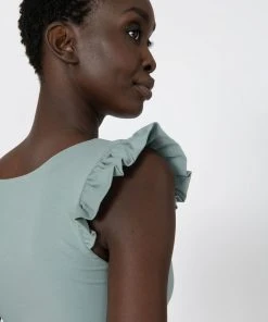 Forcast Erin Ruffle Sleeve Tee Slate -Deals The Style Setters Store http3A2F2Fstatic.theiconic.com .au2Fp2Fforcast 0377 3868241 5