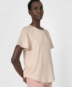 Forcast Ila Round Neck Top Champagne