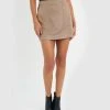 Forcast Cassie Mini Skirt Sand