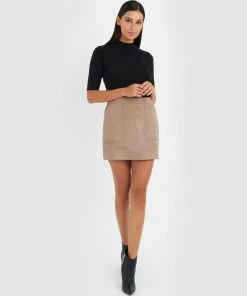 Forcast Cassie Mini Skirt Sand -Deals The Style Setters Store http3A2F2Fstatic.theiconic.com .au2Fp2Fforcast 0531 3685231 4