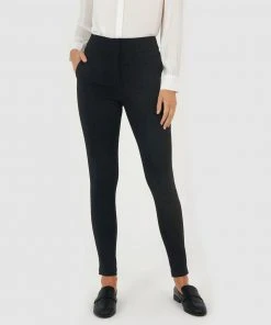 Forcast Emily High-Waisted Skinny Pants Black