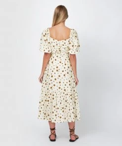 Forcast Misha Sweetheart Puff Sleeve Dress Cream -Deals The Style Setters Store http3A2F2Fstatic.theiconic.com .au2Fp2Fforcast 0726 3401051 4