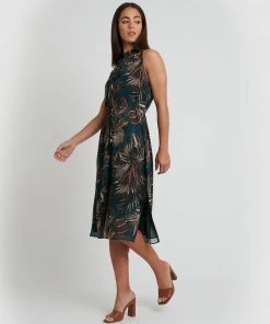 Forcast Yasmin Printed Dress Forest Green -Deals The Style Setters Store http3A2F2Fstatic.theiconic.com .au2Fp2Fforcast 0747 3652541 6