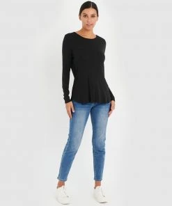 Forcast Erica Long Sleeve Tee Black -Deals The Style Setters Store http3A2F2Fstatic.theiconic.com .au2Fp2Fforcast 0841 0095231 6