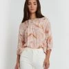 Forcast Rachel Printed Blouse Terracotta