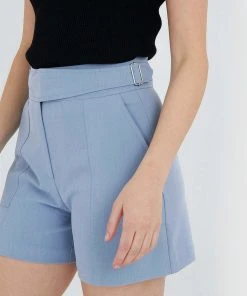Forcast Lidia Stretchy Pocketed Shorts French Blue -Deals The Style Setters Store http3A2F2Fstatic.theiconic.com .au2Fp2Fforcast 1001 0052241 5