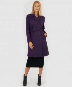 Forcast Samantha Faux Suede Coat Purple -Deals The Style Setters Store http3A2F2Fstatic.theiconic.com .au2Fp2Fforcast 1222 4868821 4